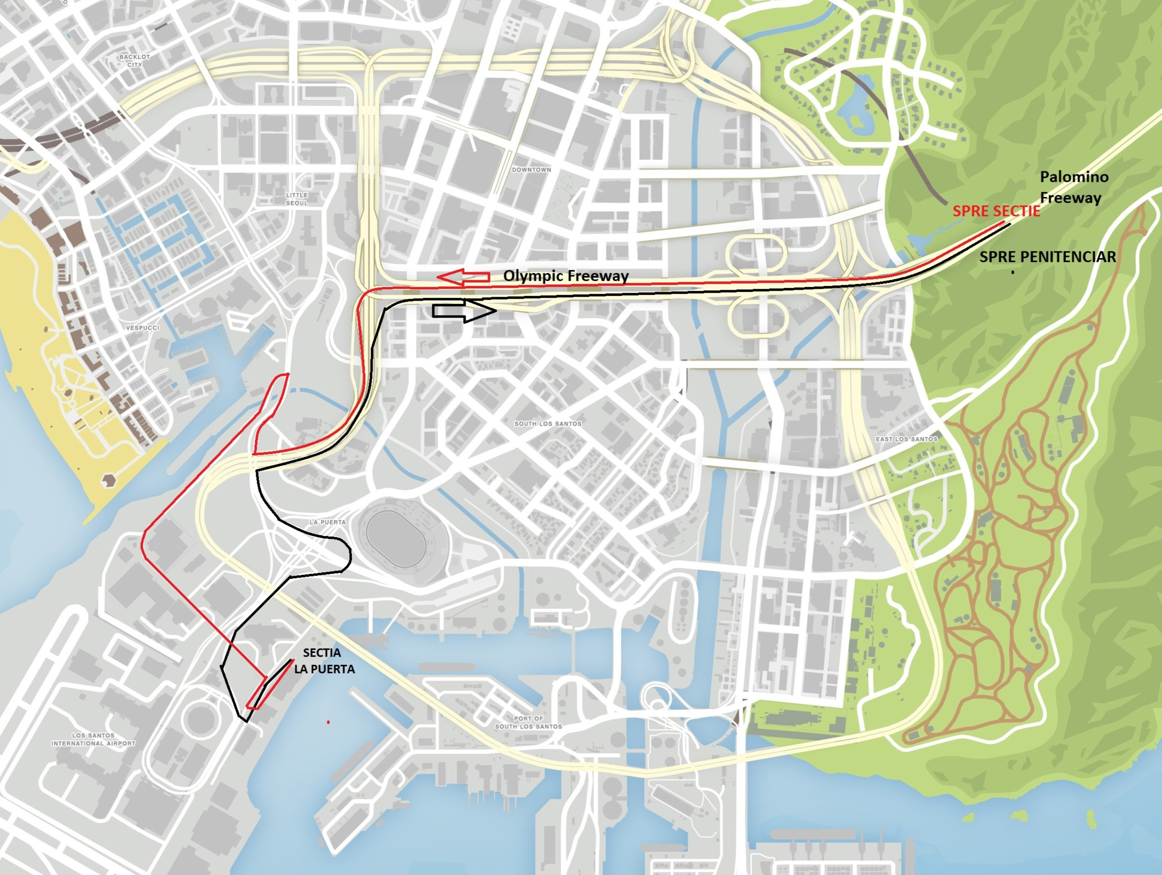 Hartă Traseu EL BURRO